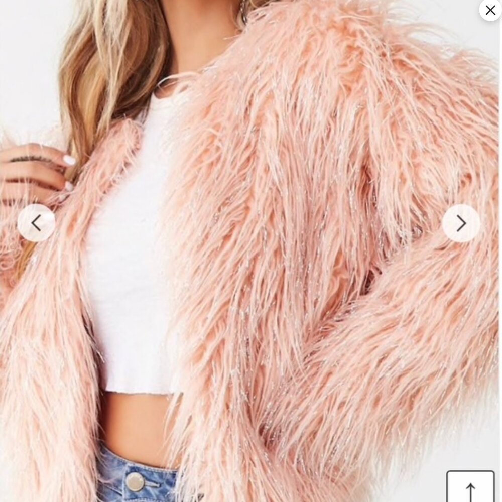 Fun Faux Fur with metallic accent